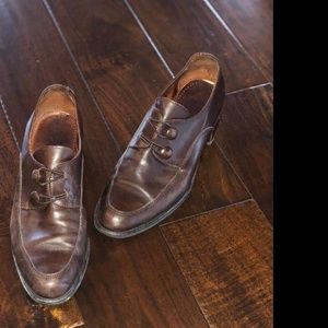 Nickels brown leather shoes